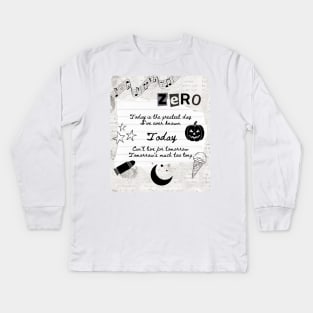 Today by The Smashing Pumpkins Lyric Print Kids Long Sleeve T-Shirt